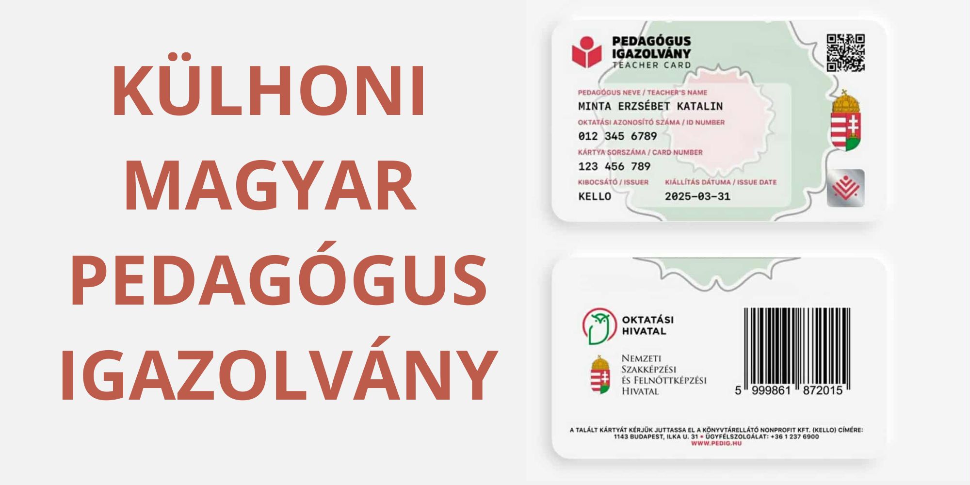 Külhoni pedagógusigazolvány
